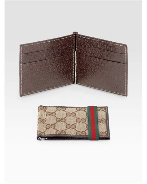 fake gucci slim wallet money clip|real gucci men's wallet.